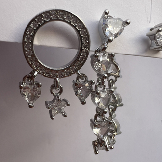Üçlü set sparkly küpe
