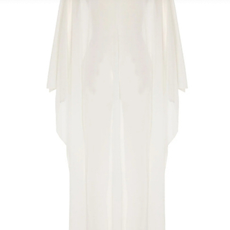 Beyaz tül kaftan