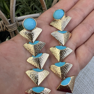 Blueish küpe