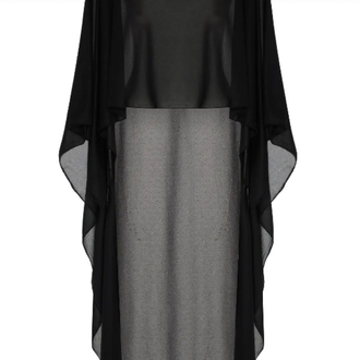 Siyah tül kaftan