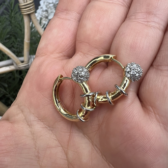 Circle rebel earring
