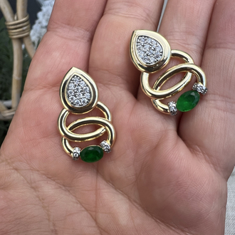 Drops  küpe yeşil