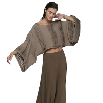 Kahve boho bluz  9029
