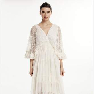 Bridgerton maxi elbise sa033
