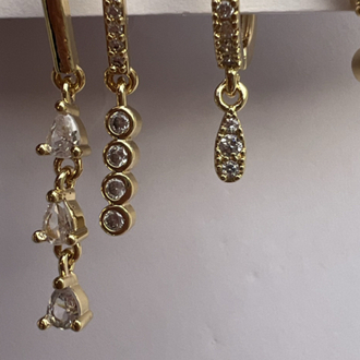 Üçlü set manhart küpe