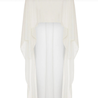 Beyaz tül kaftan