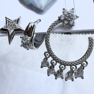 Üçlü set deborah küpe