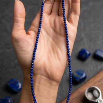Gem Lapis Lazuli Kolye (Kariyer, içsel bilgelik taşı)