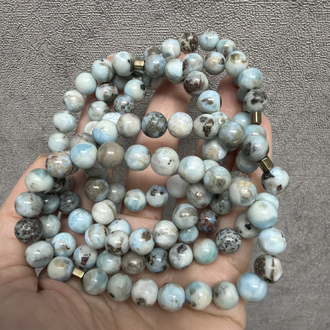 Atlantis Larimar 8 mm Bileklik - Kendini İfade Et