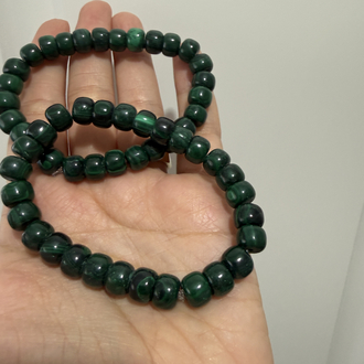 Rondel Gem Malahit Bileklik - Açıklanamayan Ağrılar İçin