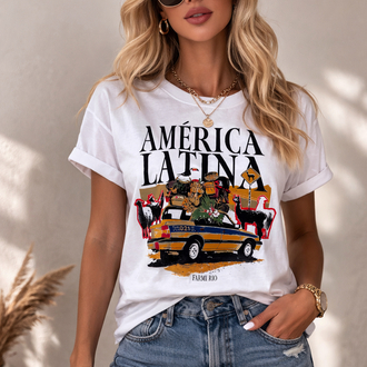 Farm rio larina america baskılı tshirt