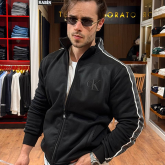 CALVIN KLEİN KOL DESENLİ HIRKA 