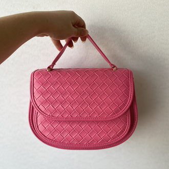 PAROL FUŞYA BOTTEGA DESENLİ ÇANTAMIZ