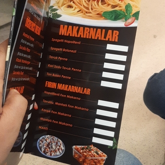 Menü - Mukavva Sıvama