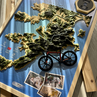 L'Étape | Personalized 3D Memory Frame-L'Étape | Kişiye Özel 3D Hatıra Tablosu-A2(42 x 59,
