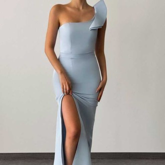 ELEYNA ELBİSE-MAVİ