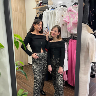 Leopar Desen Pantolon