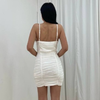 Beyaz Rüya Mini Elbise