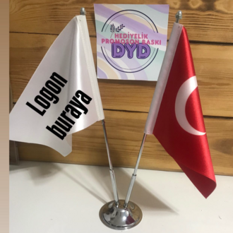 ✨ Firmalara Özel Masa Bayrağı Baskı Hizmeti