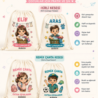 Kişiye Özel Çamaşır Keseleri ile Okula Hazırlık Çok Daha Düzenli