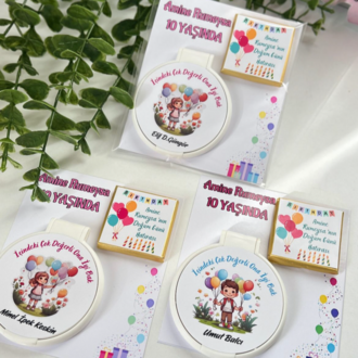 Ayna ve madlen çikolatalı set