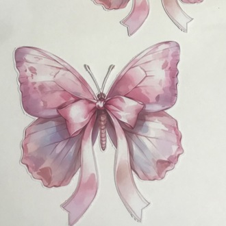 50 Adet 12 cm ‘lik Pembe Kelebek