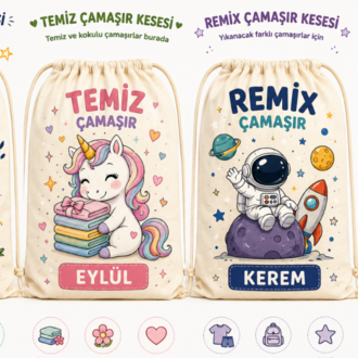 Kişiye Özel Çamaşır Keseleri ile Okula Hazırlık Çok Daha Düzenli