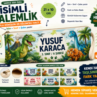 Kişiye özel kalemlik 21*10 cm