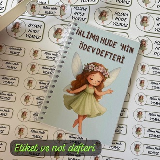 Not defteri etiket seti