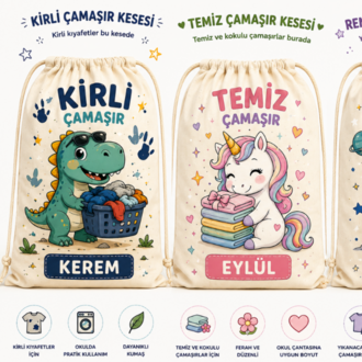 Kişiye Özel Çamaşır Keseleri ile Okula Hazırlık Çok Daha Düzenli