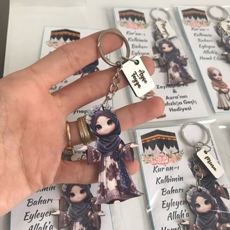 hatim hediyesi ahşap anahtarlık