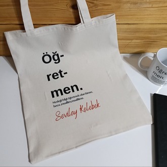Kişiye özel baskılı bez çanta