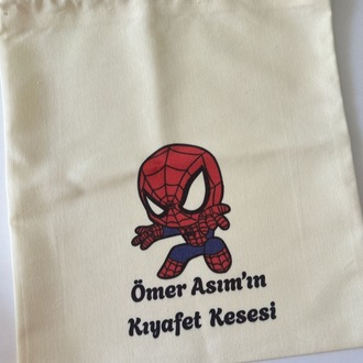 Kıyafet kesesi baskılı ve etiket seti 114 adet