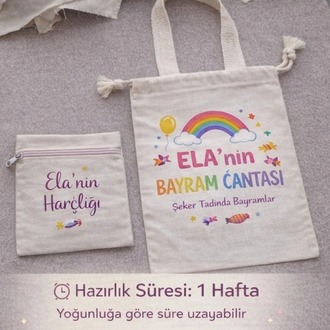 Kisiye ozel bayram set canta cuzdan