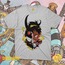 Fire Force Shinra Kusakabe DEMON Beyaz Oversize Unisex T-Shirt 