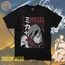 Attack on Titan Mikasa DW1 Oversize Siyah Tişört