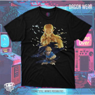 The Legend of Zelda Link and Princess Oversize Unisex T-Shirt