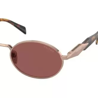 PRADA PR65ZS ZVN09T 55*20*140 Pale Gold Light Purple Brown  Gözlük