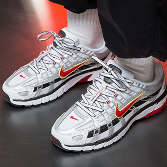 Nike P-6000 Grey- Red BV1021-101