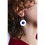 Cobalt blue Porcelain Earrings