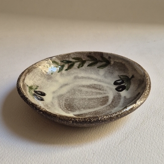Rustic Zeytin Dekorlu Tabak/S