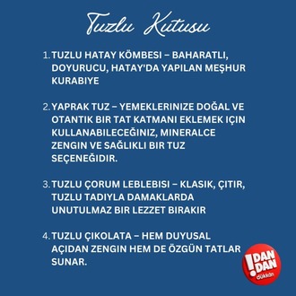 Enfes Tuzlu Kutusu