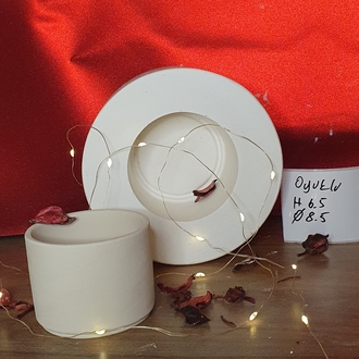 H 6.5  Çapı 8.5 altı oyuklu mug kalıbı