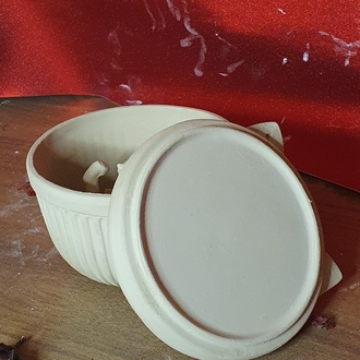 Tabaklı Çizgili Geniş Fincan Kalıbı