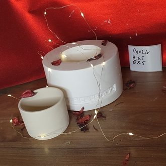 h 7.5 çap 8.5 altı oyuklu mug kalıbı