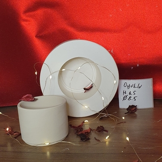 h 7.5 çap 8.5 altı oyuklu mug kalıbı