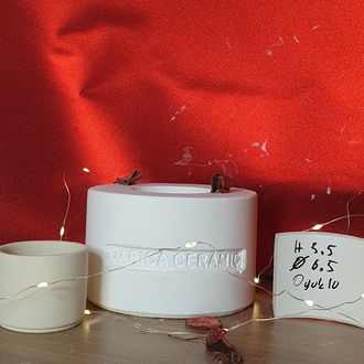 Altı oyuklu fincan mug h 5.5 çapı 6.5