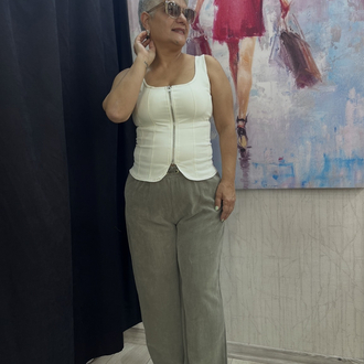 Tensel kumaş pantolon 