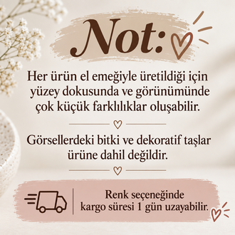 Geometrik Dekoratif Vazo – Taş Tozu 