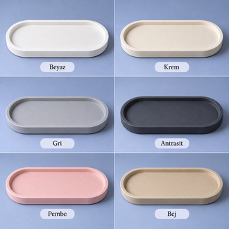 Oval Dekoratif Tepsi